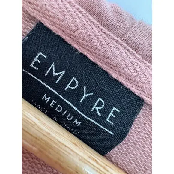 Empyre Hoodie Sweatshirt Mens Size MEDIUM yin Yang Tie Dye Ombré Pink Mauve - Picture 3 of 9
